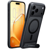 Torras iPhone 18 Pro Max Kuori Ostand L1 Musta