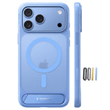 Torras iPhone 18 Pro Max Kuori Ostand L1 Sininen