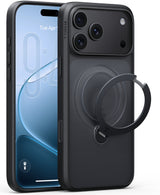 Torras iPhone 18 Pro Max Kuori Ostand Q3 Spin Obsidianmusta