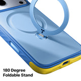 Torras iPhone 18 Pro Kuori Ostand Q3 Rugged Island Blue