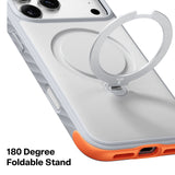 Torras iPhone 18 Pro Kuori Ostand Q3 Rugged Sunrise White