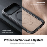 Torras iPhone 18 Pro Max Kuori Ostand Q3 Rugged Jet Black