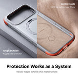 Torras iPhone 18 Pro Max Kuori Ostand Q3 Rugged Sunrise White