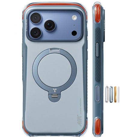 Torras iPhone 18 Pro Kuori Ostand Q3 Air Pro Polar Slate
