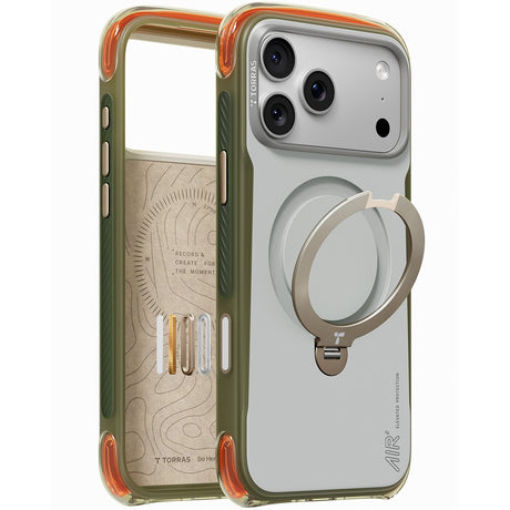 Torras iPhone 18 Pro Kuori Ostand Q3 Air Pro Alpine Marble