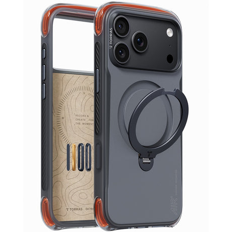 Torras iPhone 18 Pro Kuori Ostand Q3 Air Pro Obsidian Core