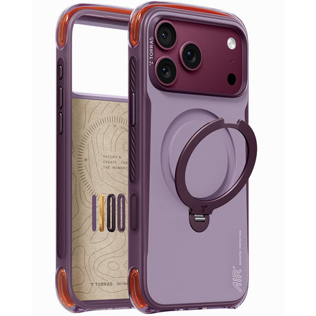 Torras iPhone 18 Pro Max Kuori Ostand Q3 Air Pro Violetti Summit