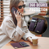 CaseMe iPhone 15 Kotelo C49 Series Violetti
