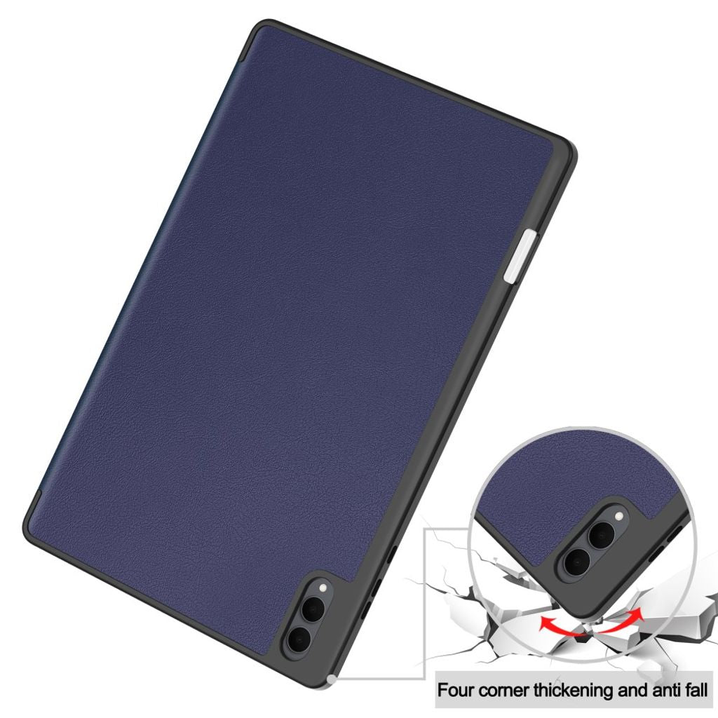 Samsung Galaxy Tab S11 Ultra/S12 Ultra Kotelo Tri-Fold Kynäloukero Sininen