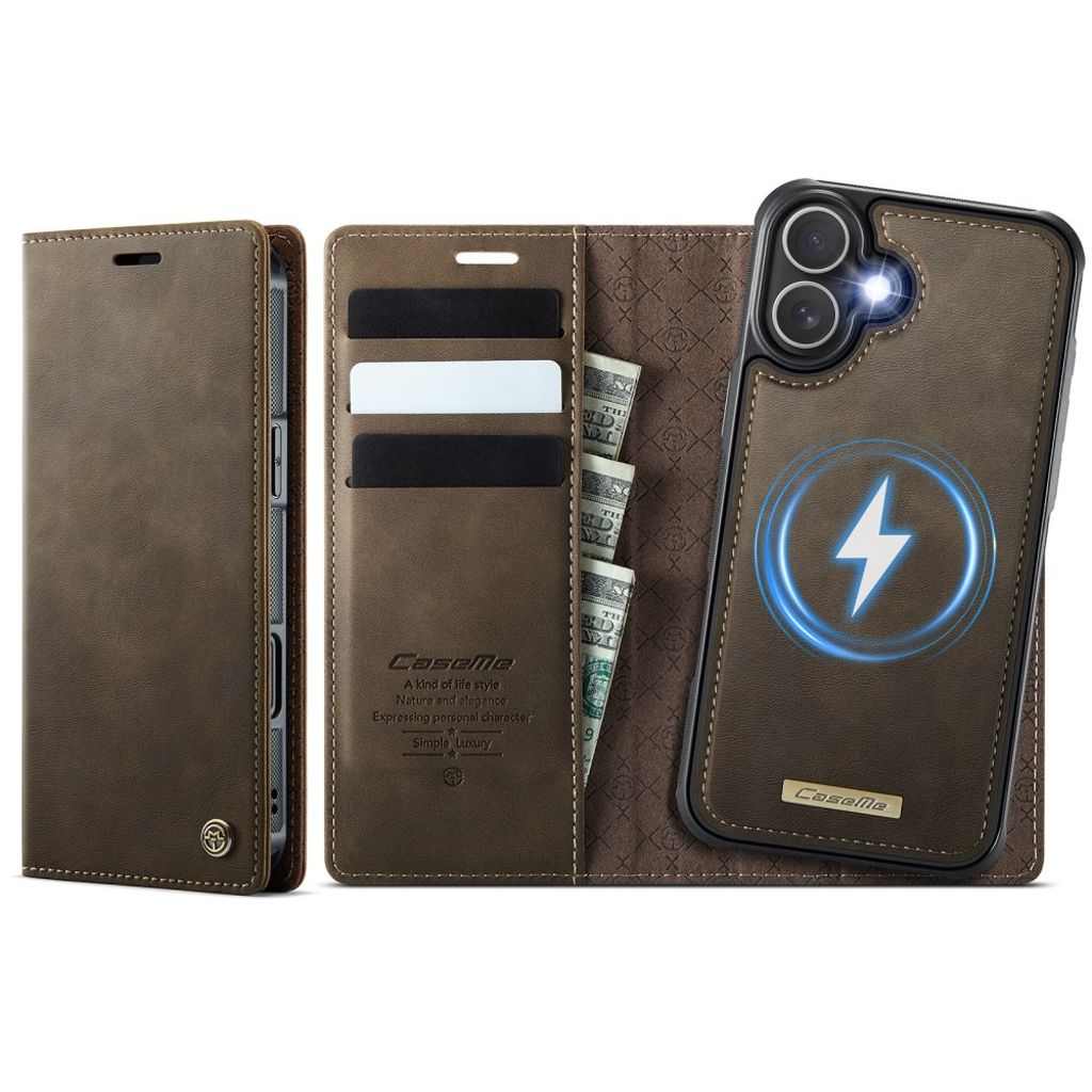 CaseMe iPhone 17 Kotelo C49 Series Ruskea
