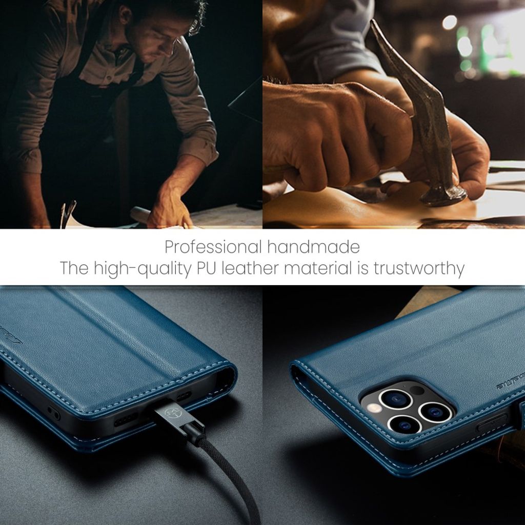 CaseMe iPhone 13 Pro Kotelo 023 Series Sininen