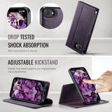 CaseMe iPhone 16e/iPhone 17e Kotelo C49 Series Violetti