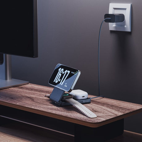 Alogic Langaton laturi Yoga 3-in-1 Musta