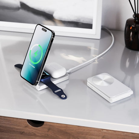 Alogic Langaton laturi Yoga 3-in-1 Valkoinen