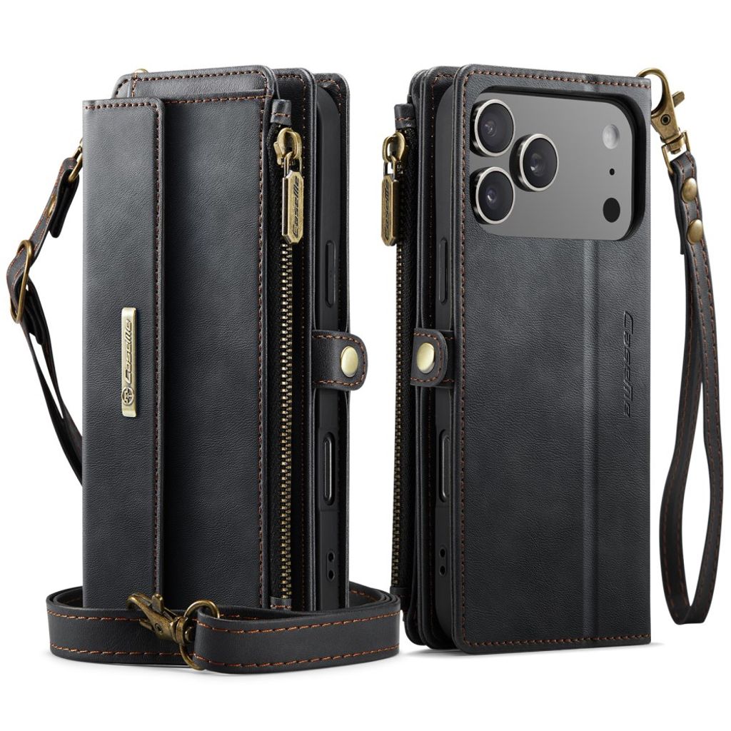 CaseMe iPhone 17 Pro Max/iPhone 18 Pro Max Kotelo C39 Series Musta