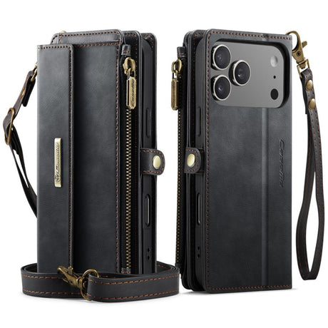 CaseMe iPhone 17 Pro Max/iPhone 18 Pro Max Kotelo C39 Series Musta
