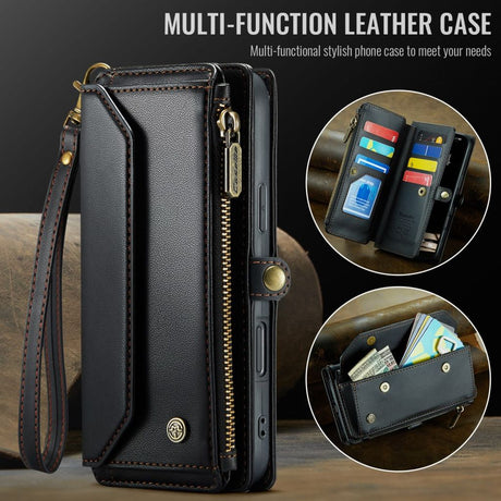 CaseMe iPhone 17 Pro Max/iPhone 18 Pro Max Kotelo C36 Series Musta