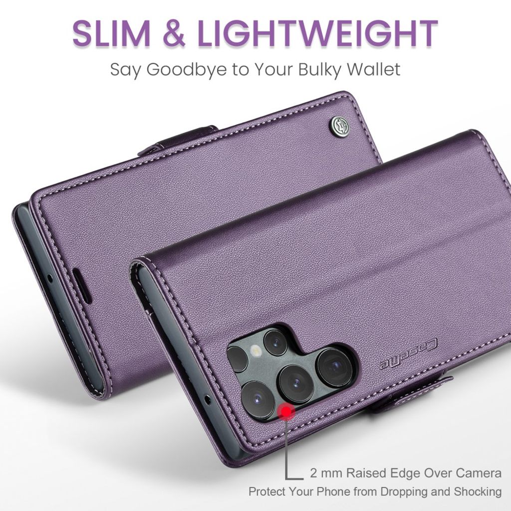 CaseMe Samsung Galaxy S24 Ultra Kotelo 023 Series Violetti
