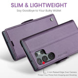 CaseMe Samsung Galaxy S24 Ultra Kotelo 023 Series Violetti