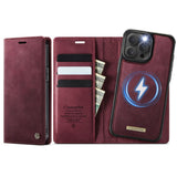CaseMe iPhone 13 Pro Kotelo C49 Series Punainen
