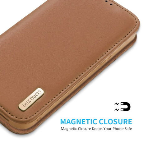 Dux Ducis iPhone 16e/iPhone 17e Kotelo Hivo Series Ruskea