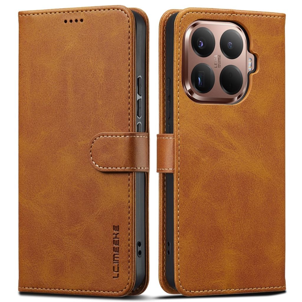 Lc.Imeeke Xiaomi 17T Pro Kotelo Korttitaskulla Telinetoiminto Vaaleanruskea