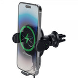 Spigen Autoteline OneTap Pro Air Vent Mount Charger 15W Musta