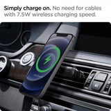 Spigen autoteline OneTap Magnetic Car Mount Air Vent langaton lataus, musta