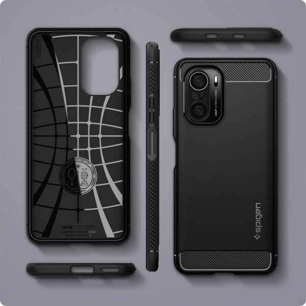 Spigen Xiaomi Mi 11i Suojakuori Rugged Armor Matte Black
