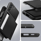 Spigen Samsung Galaxy S21 FE Kuori Slim Armor CS Musta