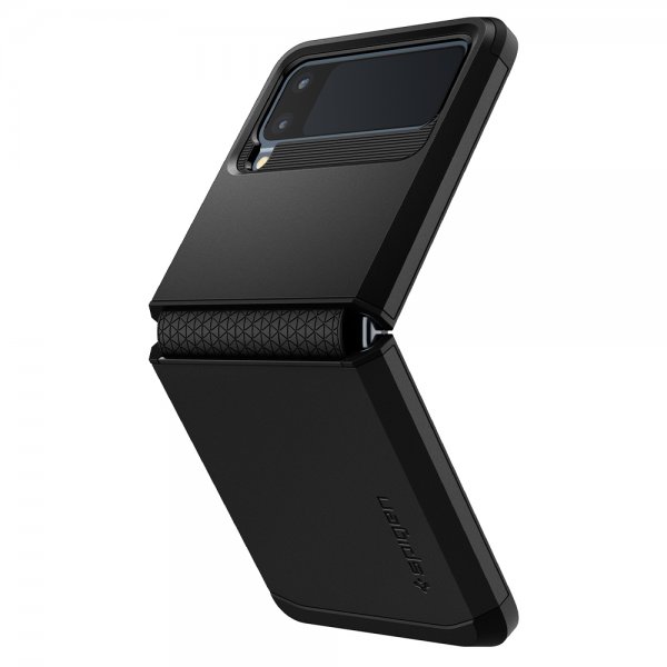 Spigen Samsung Galaxy Z Flip 3 Suojakuori Tough Armor Musta