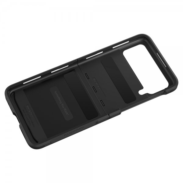 Spigen Samsung Galaxy Z Flip 3 Suojakuori Tough Armor Musta