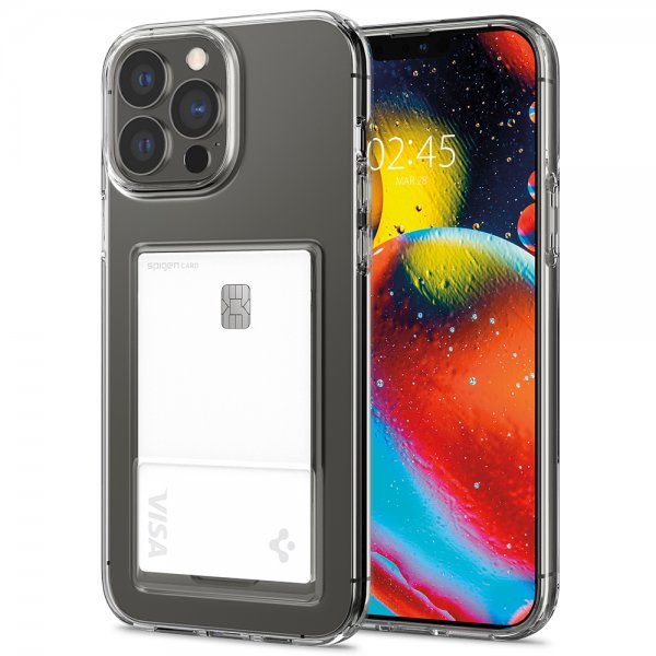 Spigen iPhone 13 Pro Max -kotelo Crystal Slot Crystal Clear