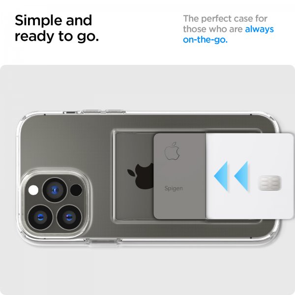 Spigen iPhone 13 Pro -suojakuori Crystal Slot Crystal Clear