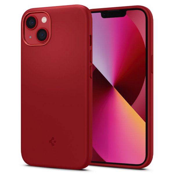 Spigen iPhone 13 -kuori Silicone Fit, punainen