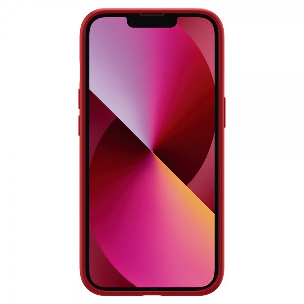 Spigen iPhone 13 -kuori Silicone Fit, punainen