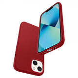 Spigen iPhone 13 Mini Suojakuori Silicone Fit Punainen