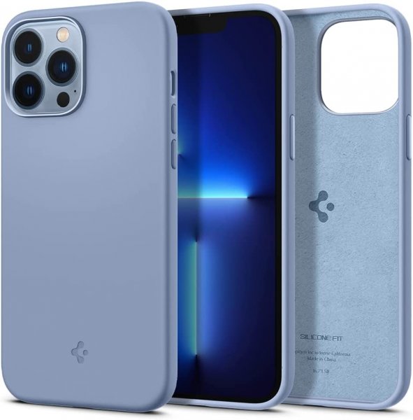 Spigen iPhone 13 Pro Max Suojakuori Silicone Fit Sierra Blue