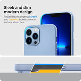 Spigen iPhone 13 Pro -silikonikuori, Silicone Fit, Sierra Blue