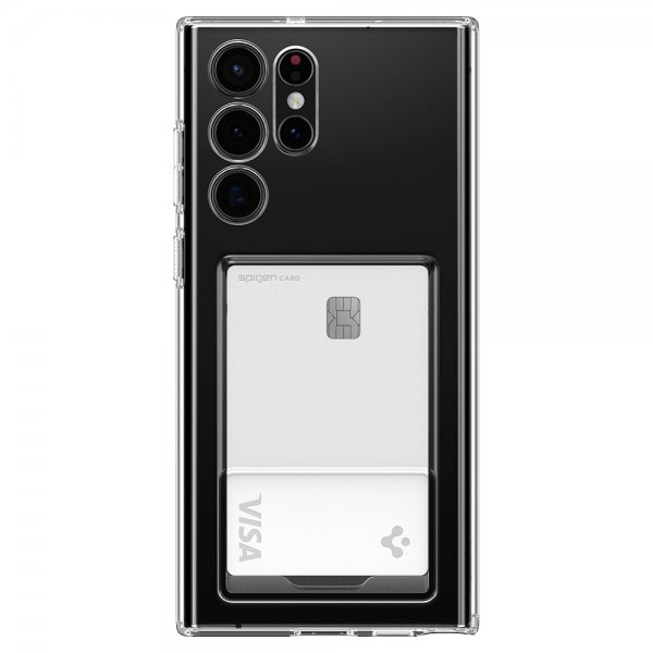 Spigen Samsung Galaxy S22 Ultra -kuori Crystal Slot Crystal Clear