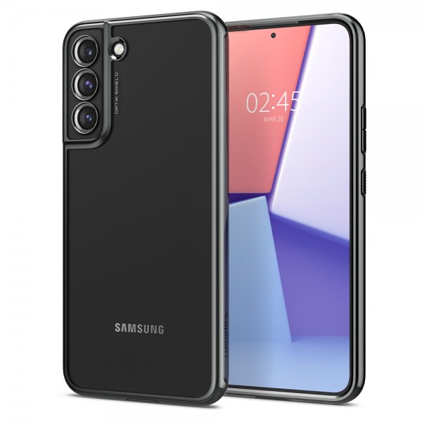 Spigen Samsung Galaxy S22 Plus -suojakuori Optik Crystal Chrome Gray