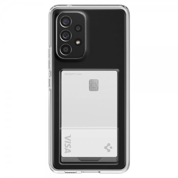 Spigen Samsung Galaxy A53 5G -suojakuori Crystal Slot Crystal Clear