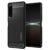 Spigen Sony Xperia 5 IV -suojakuori Rugged Armor Matte Black