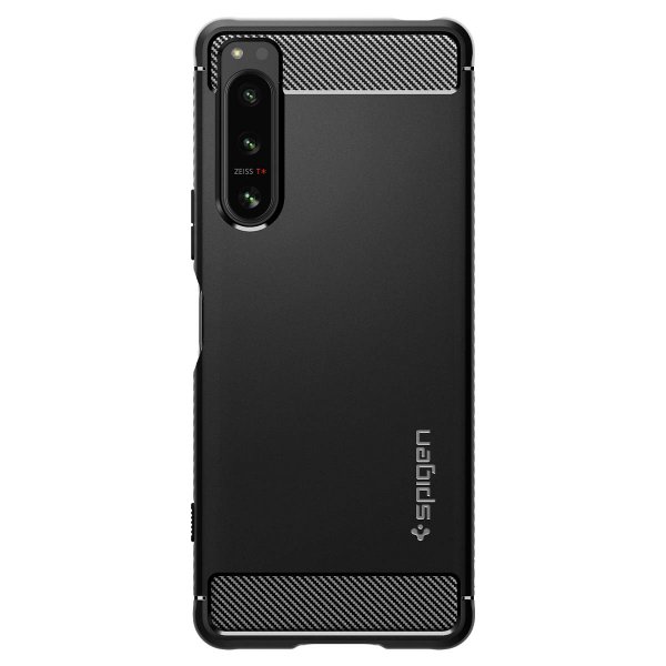 Spigen Sony Xperia 5 IV -suojakuori Rugged Armor Matte Black