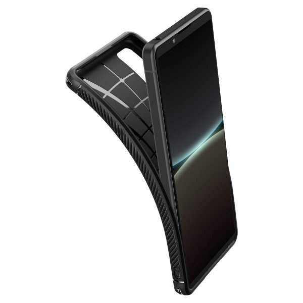Spigen Sony Xperia 5 IV -suojakuori Rugged Armor Matte Black
