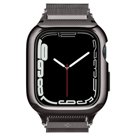 Spigen Apple Watch 45mm Kuori rannekkeella Metal Fit Pro Graphite