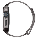 Spigen Apple Watch 45mm Kuori rannekkeella Metal Fit Pro Graphite