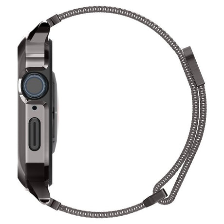 Spigen Apple Watch 45mm Kuori rannekkeella Metal Fit Pro Graphite