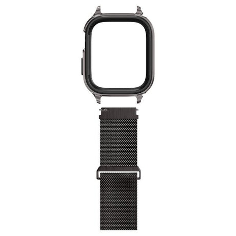 Spigen Apple Watch 45mm Kuori rannekkeella Metal Fit Pro Graphite