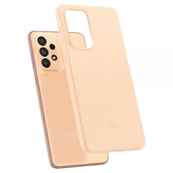 Spigen Samsung Galaxy A33 5G Thin Fit -kuori, Cotton Peach